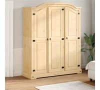 Garde robe Corona 151,5x52x186 cm bois de pin massif Bois G