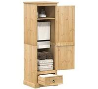 Garde robe Corona 55x50x170 cm bois de pin massif Marron G