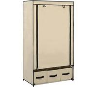 Garde robe Crème 87 x 49 x 159 cm Tissu