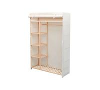 vidaXL Garde-robe en tissu et bois de pin 110 x 40 x 170 cm