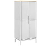 Garde-robe FLORO blanc 77x53x171 cm bois massif de pin
