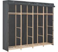 Garde-robe Gris 200 x 40 x 170 cm Tissu