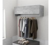 vidaXL Garde-robe Gris béton 100x32,5x35 cm Aggloméré 35 cm