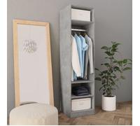 vidaXL – Garde-robe Gris béton – 50x50x200 cm – Bois d'ingénierie