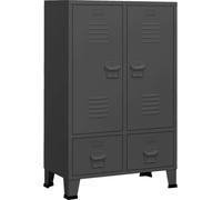 Garde-robe industrielle Anthracite 67x35x107 cm Acier