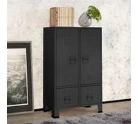 vidaXL Garde-robe industrielle Anthracite 67 x 35 x 107 cm Acier