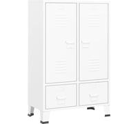 Garde-robe industrielle Blanc 67x35x107 cm Acier