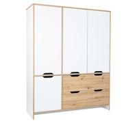 Armoire avec amortisseur de porte / Soft-Close blanc craie Artisan Oak