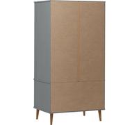 Garde-robe MOLDE Gris 90x55x175 cm Bois massif de pin
