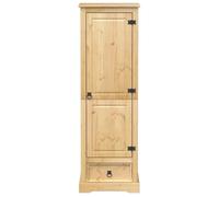 Garde-robe - MOTHINESSTO - Corona - Bois de pin massif - 2 portes - 1 tiroir - 170 cm