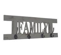 Garde-robe murale Family, planche vestiaire, style shabby, vintage, 60x20cm gris Gris G