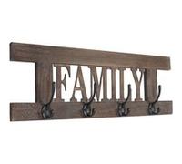 Garde-robe murale Family, planche vestiaire, style shabby, vintage, 60x20cm marron Marron G