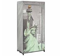 Garde-robe New York Tissu Penderie Armoire Rangement Etagère Vêtements vidaXL