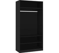 Garde-robe Noir 100 x 50 x 200 cm Bois d'ingénierie