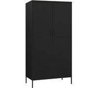 Garde-robe Noir 90x50x180 cm Acier