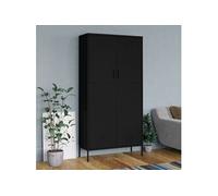 VIDAXL Garde-robe - Noir