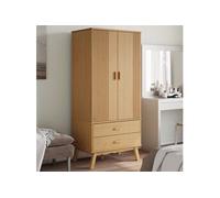 Garde robe OLDEN marron 76,5x53x172 cm bois massif de pin