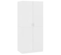 Garde-robe - OMABETA - M04869 - Blanc - 80x52x180 cm - 2 portes
