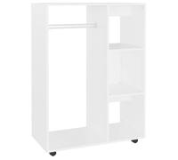 Garde-robe - OMABETA - M11337 - Blanc - 80x40x110 cm - Aggloméré