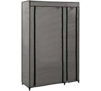 Garde robe pliable Gris 110x45x175 cm Tissu Gris G