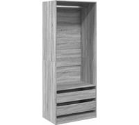 Garde-robe sonoma gris 80x50x200 cm bois d'ingénierie