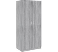 Garde-robe Sonoma gris 80x52x180 cm Bois d'ingénierie