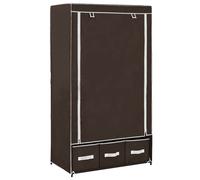 vidaXL Garde-robe Marron 87x49x159 cm Tissu