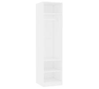 Garde-robe - VIDAXL - 800234 - Blanc - 50 x 50 x 200 cm - 2 portes - 3 compartiments
