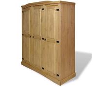 vidaXL Garde-robe Gamme Corona pin mexicain bois massif 3 portes