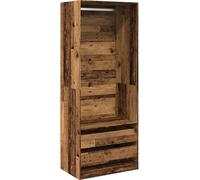 Garde-robe vieux bois 80x50x200 cm bois d'ingénierie