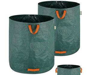 Gardebruk 2x Sacs de jardin 500L 50 kg sac de déchets ordures végétaux tissu renforcé pliable hydrofuges