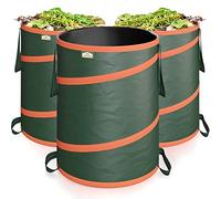 GARDEBRUK - 3x Sac de déchets de jardin 165L max. 30kg par sac tissu renforcé hydrofuge ordures bac