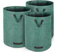 GARDEBRUK® 3x Sac de jardin 280 L par sac charge max. 50kg doubles coutures 3 poignées sac de déchets vert végétaux herbes feuilles ordures