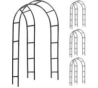 Gardebruk 4x Arche de jardin 240x140x37cm Support pour plantes grimpantes Arche à rosiers Tuteur Décoration extérieure