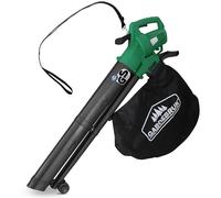 GARDEBRUK® Aspirateur souffleur broyeur électrique 3en1 3000W bandoulière 270 km/h roulettes bac 45L souffleur de Feuilles aspirateur Jardin