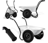 GARDEBRUK® Brouette 2 roues 150 kg 100 L jante acier roue gonflable jardin jardinage chantier chariot de transport