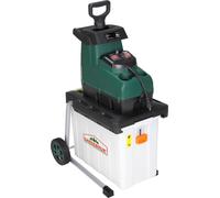 GARDEBRUK® Broyeur de végétaux électrique 3.100W max. 45mm sac 60L broyeur à rotor broyeur végétaux silencieux à rouleau broyeur de jardin déchets verts