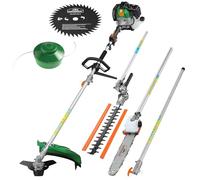 GARDEBRUK® Débroussailleuse thermique GBMT520 2ch 5en1 outil de jardin faucheuse taille-haie herbe scie débroussailleuse multifonction élagueuse