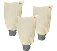 Gardebruk Housse de Protection pour Plantes Lot de 3 200x240cm 70g/m² Fermeture éclair Voile d'hivernage bâche de Protection Beige