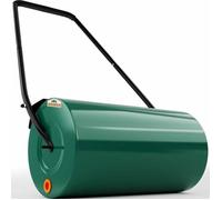 GARDEBRUK® Rouleau à gazon 60cm 50L poignée rembourrée bavette antiprojection remplissage sable eau jardin rouleau main agricole