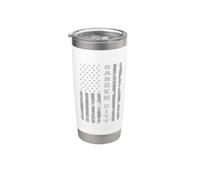 Garden City, Kansas, drapeau américain Gobelet isotherme en acier inoxydable double paroi