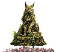 Garden Decor Stakes - 2D Acrylic Yard Stakes Fairy Garden Decorative Sign | Animal Acrylic Outdoor Yard Signs Garden Decorations Outdoor for Lawn Patio Porch Landscape Pathway Party Holiday