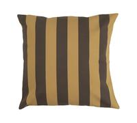 Garden Glory Coussin rayé Garden Glory Jaune safran-brun. 50x50 cm