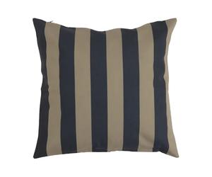 Garden Glory Coussin rayé Garden Glory Noir-beige. 50x50 cm