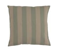 Garden Glory Coussin rayé Garden Glory Vert eucalyptus-beige. 50x50 cm