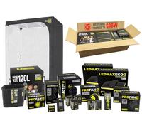 GARDEN HIGHPRO GROWKIT 120L | Kit Complet pour Culture intérieure | Tente de Culture | Extracteur 125mm | Filtre à Charbon | Ventilateur 5W | Combiné | Ciseaux