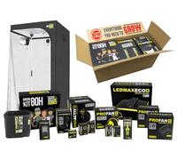 GARDEN HIGHPRO GROWKIT 80H | Kit Complet pour Culture intérieure | Tente de Culture | Extracteur 125mm | Filtre à Charbon | Ventilateur 5W | Combiné | Ciseaux