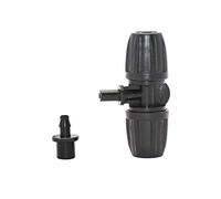 Garden Hose Fittings Garden Hose Tee 8/11 to 4/7 Hose Connector Garden Hose Tee Manifold 3/8" to 1/4" 30 Pcs (Color : Black, Diameter : 3/8'')
