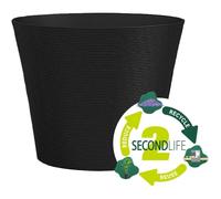 Garden Id - Pot de fleurs Green Care Sense - Noir Anthracite - 50 x 41 cm - Garantie 10 ans - 100% recyclé - Résistant UV et Gel