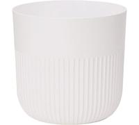GARDEN ID Pot de Fleurs Rond - Luca Grande - Ø 40 cm - 41 L - H 40 cm - Blanc